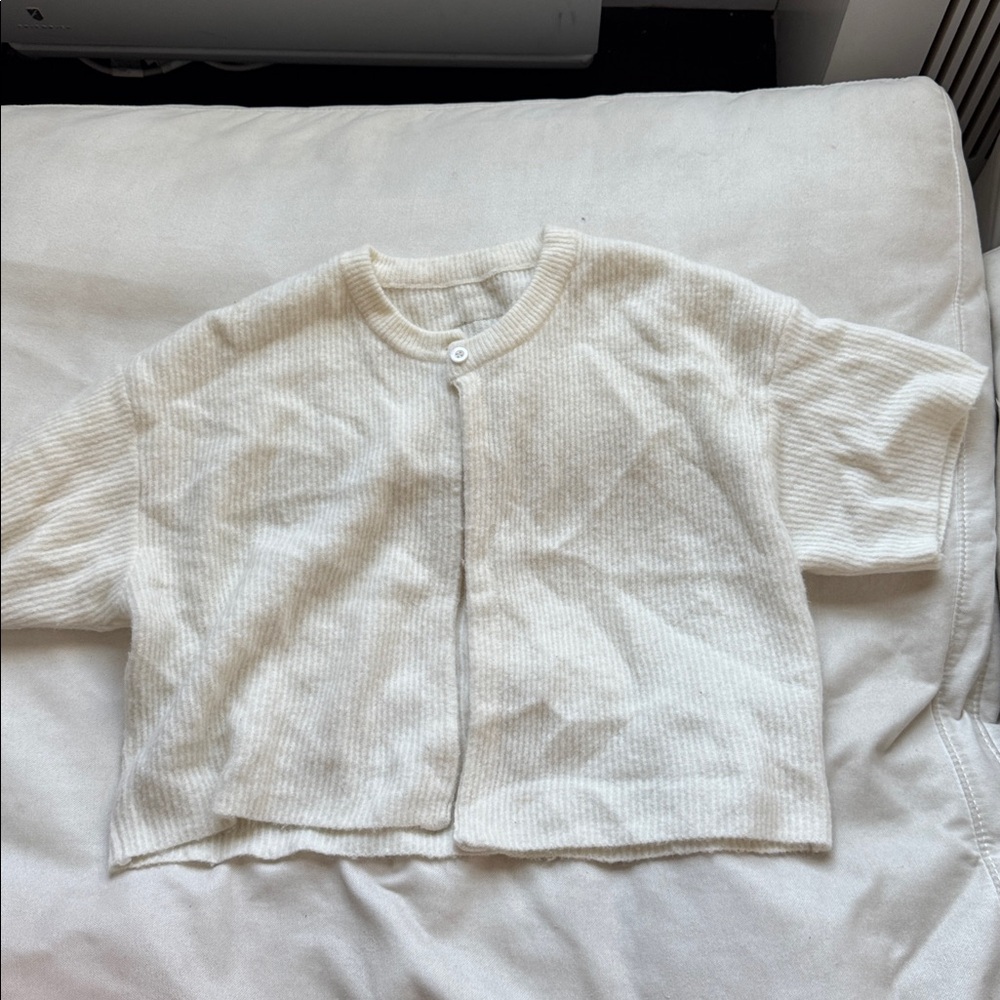 Daily Drills Cozy Cream Cardigan